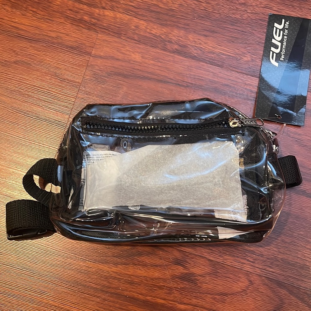Clear Fanny Pack trimmed in black
